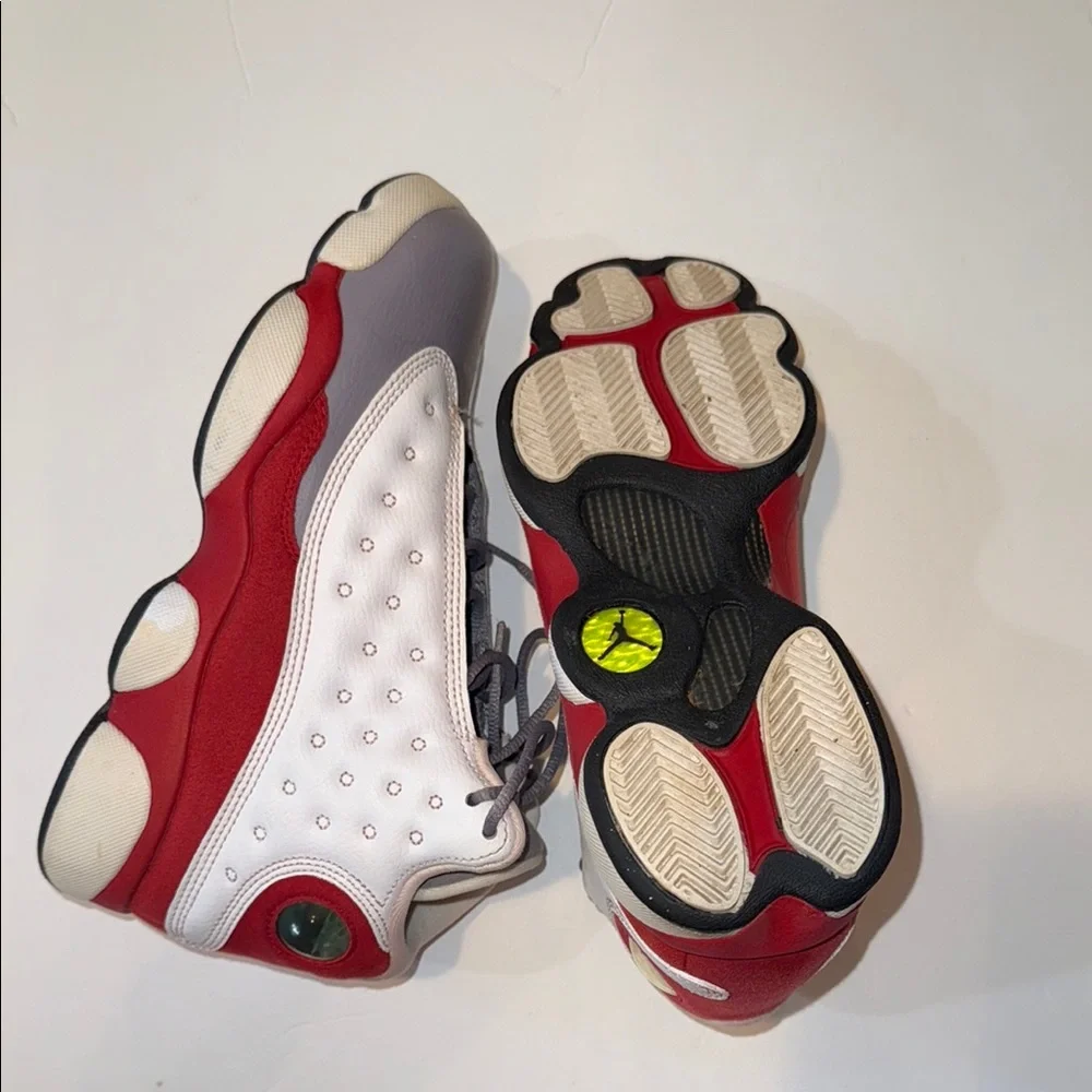 Jordan Gray and Red Athletic Sneakers - Picture 5 of 5